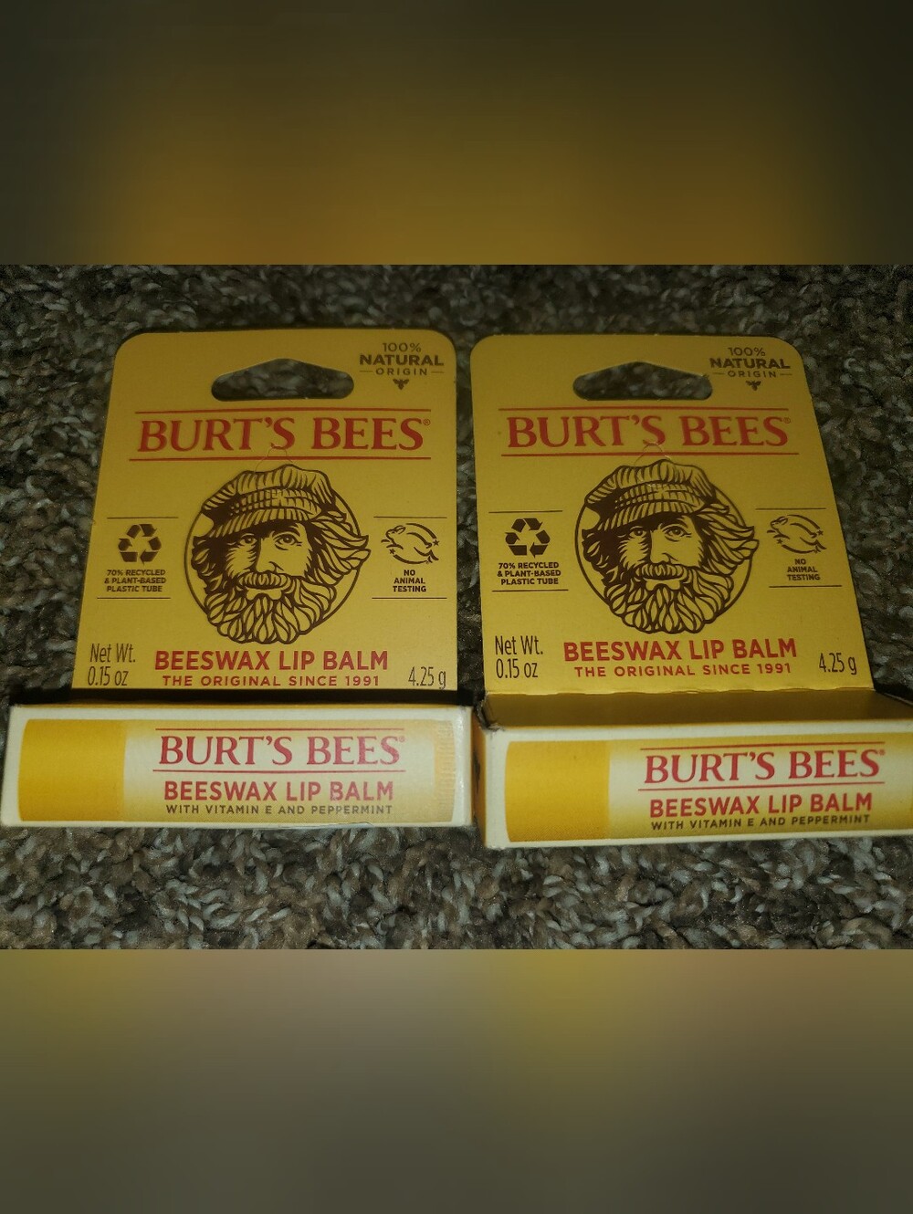 2 Burts Bees Lipbalm
